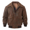 Air Force Flight Bomber Leather Jacket Men’s Classic Style