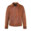 Men’s Brown Apex Leather Jacket Modern Classic Outerwear