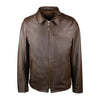 Men’s Brown Rebel Biker Leather Jacket Rugged Motorcycle Style