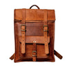 The Hoffman Roll Top Leather Backpack-Leather backpacks-Real Leather Store