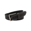 Men's Black Remington Leather Belt-LB-Real Leather Store