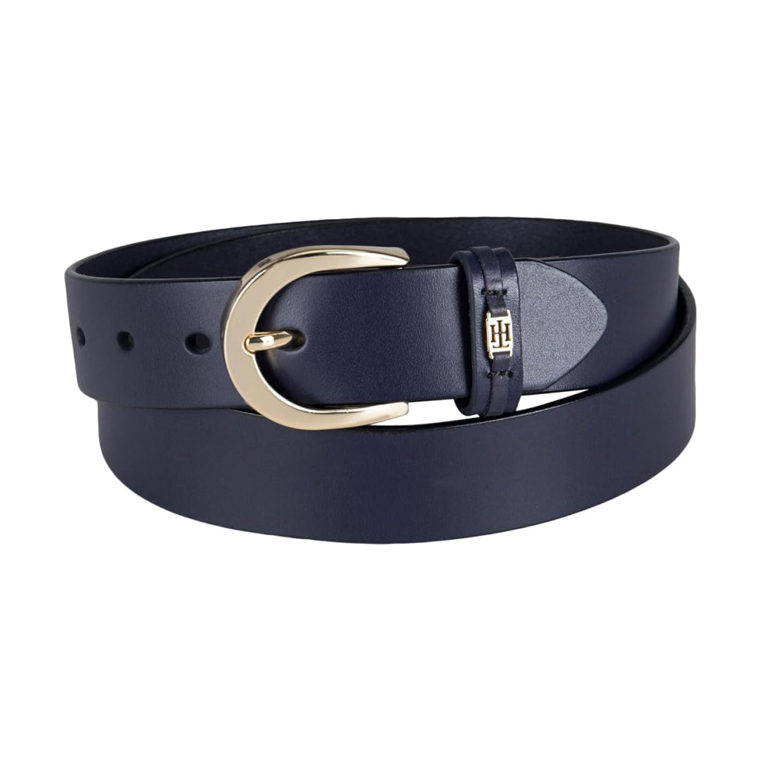 Leather Belt Stylish Logo Buckle Waist Belt-Women Leather Belts-Premium Leather Store