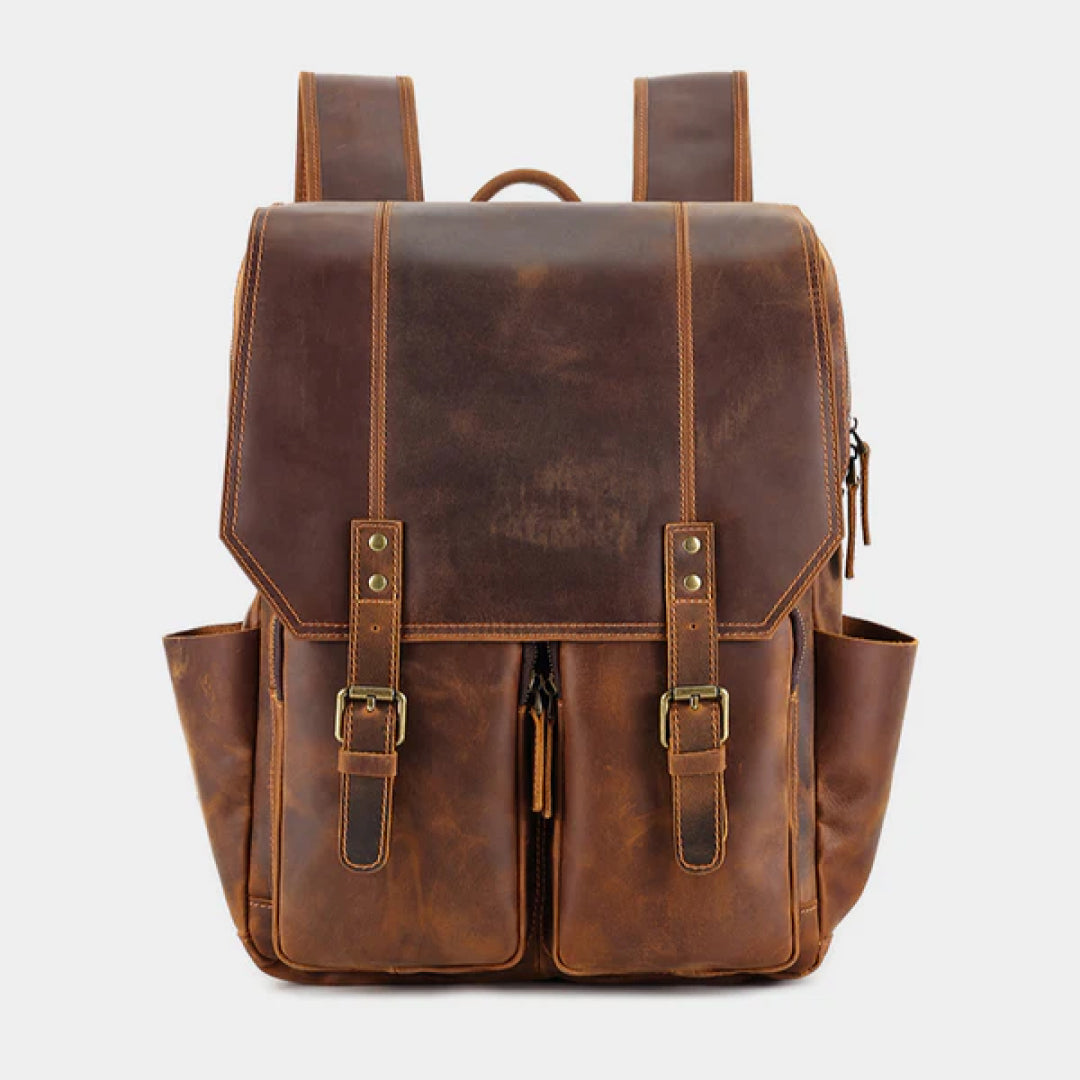 The Compact Leather Backpack-Leather backpacks-Real Leather Store