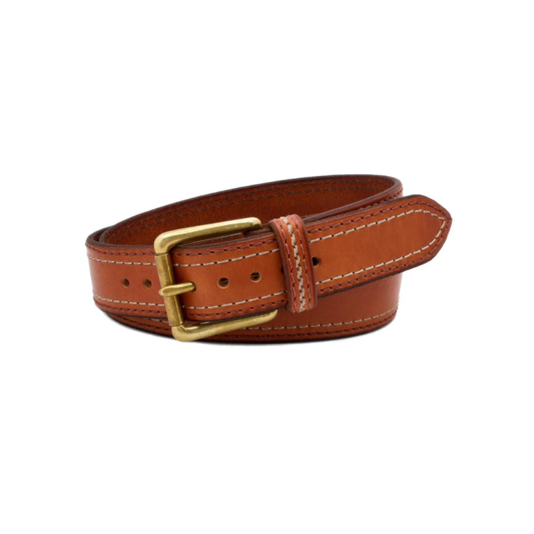 Men's Brown Belmont Leather Belt-LB-Real Leather Store