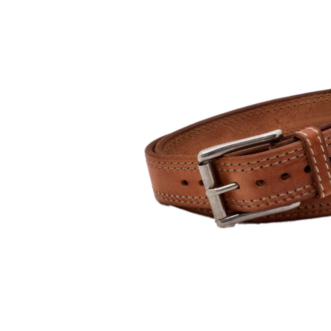 Men's Brown Oak Creek Leather Belt-LB-Real Leather Store