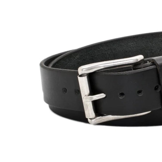 Men's Black Classic Leather Belt-LB-Real Leather Store