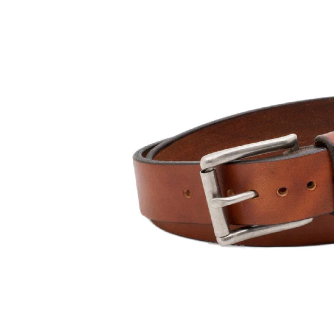 Men's Brown Mocha Leather Belt-LB-Real Leather Store