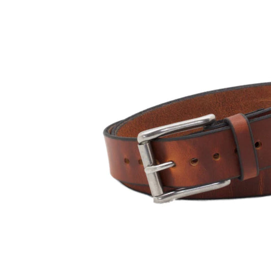 Men's Brown Copper Leather Belt-LB-Real Leather Store