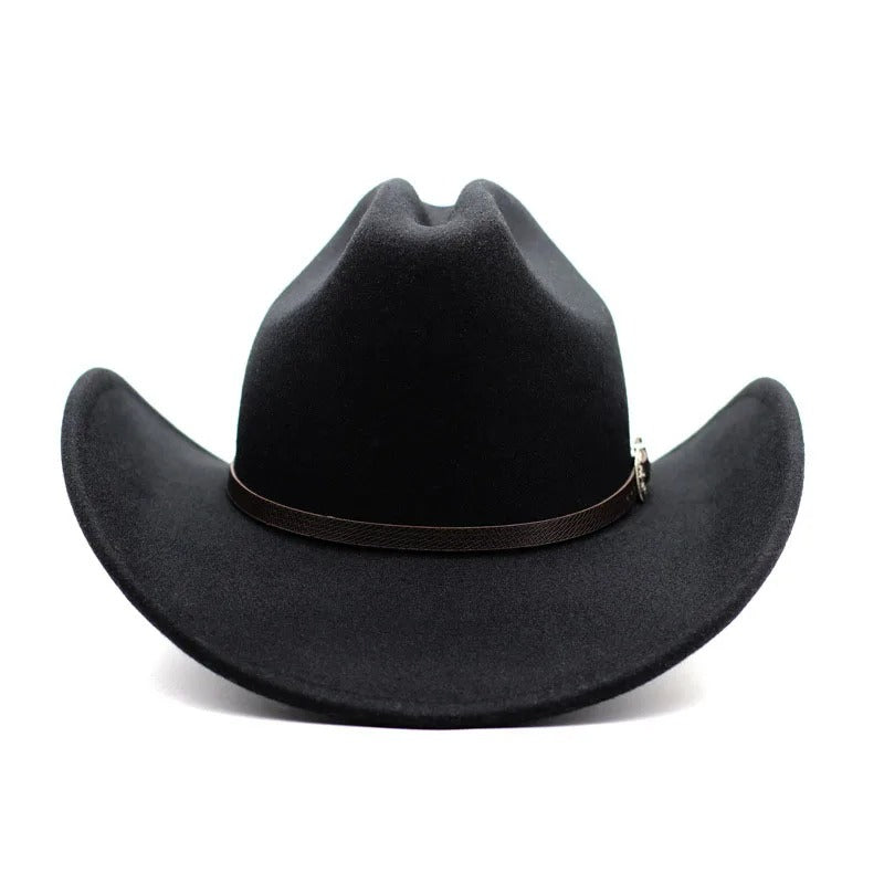 Classic Western Leather Cowboy Hat