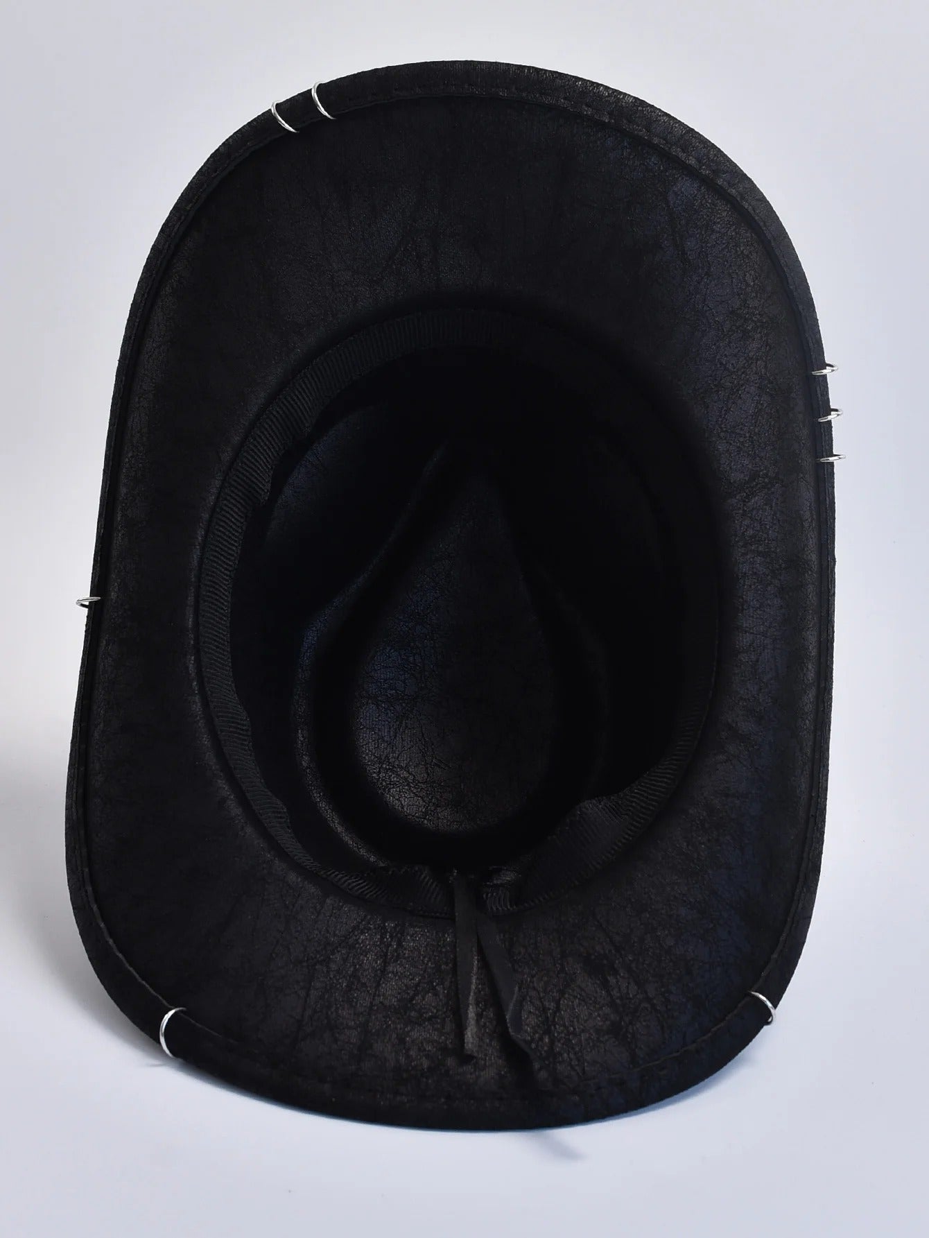 Men’s Vintage Faux Leather Cowboy & Jazz Hat
