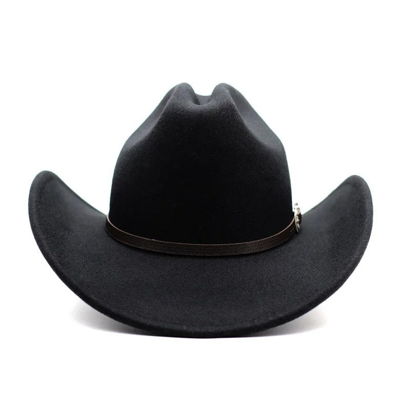 Classic Western Leather Cowboy Hat