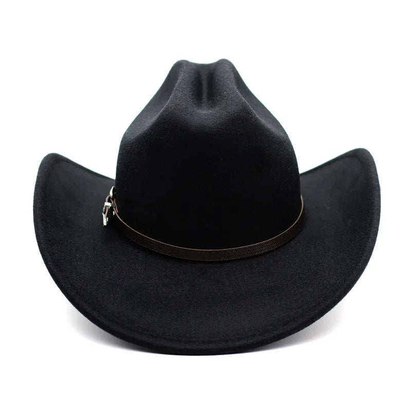 Classic Western Leather Cowboy Hat