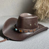 Vintage Faux Leather Cowboy Hats