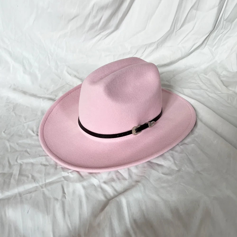 Classic Western Leather Cowboy Hat