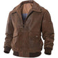 Air Force Flight Bomber Leather Jacket - Men’s Classic Style