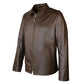 Men’s Brown Rebel Biker Leather Jacket – Rugged Motorcycle Style