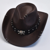 Men’s Vintage Faux Leather Cowboy & Jazz Hat