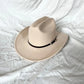 Classic Western Leather Cowboy Hat