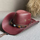 Vintage Faux Leather Cowboy Hats