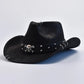 Men’s Vintage Faux Leather Cowboy & Jazz Hat