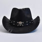 Men’s Vintage Faux Leather Cowboy & Jazz Hat
